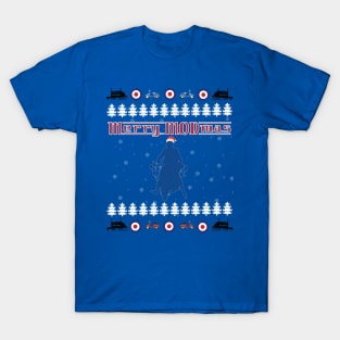 MOD modmas Christmas Scooter Brighton MOD Roundel Jimmy MODS T-Shirt